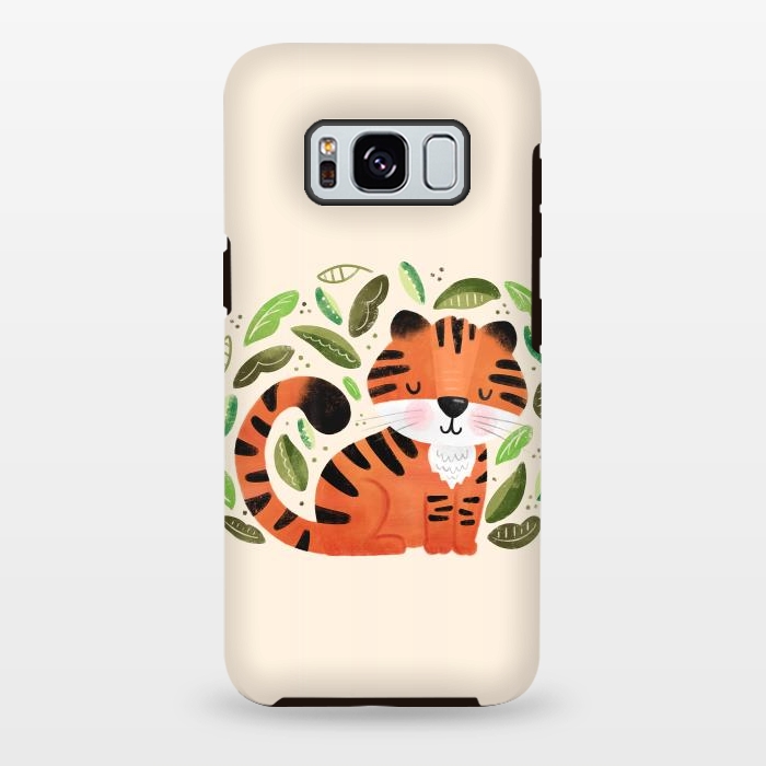 Galaxy S8 plus StrongFit Tiger Cutie by Noonday Design