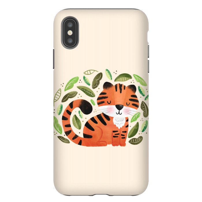 iPhone Xs Max StrongFit Tiger Cutie by Noonday Design