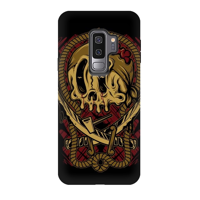 Galaxy S9 plus StrongFit Skull Sword by Afif Quilimo