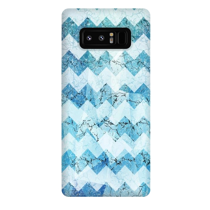 Galaxy Note 8 StrongFit Blue chevron by Jms