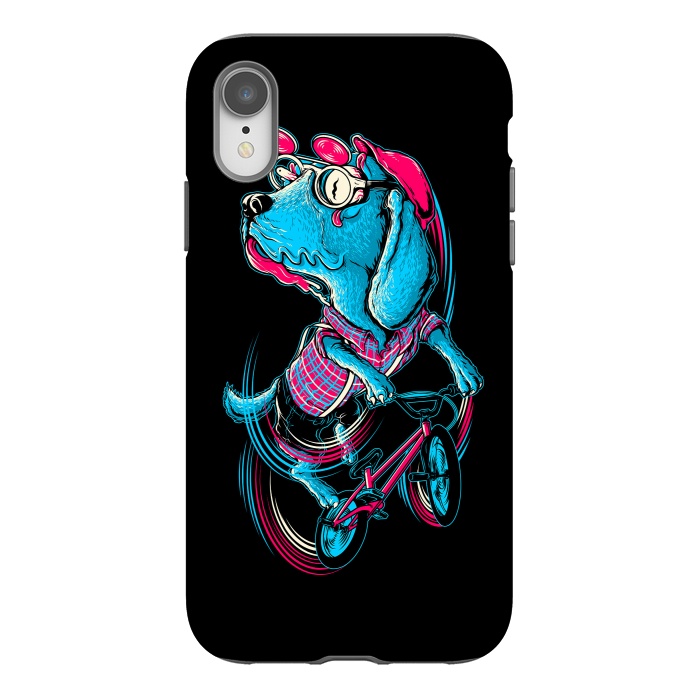 iPhone Xr StrongFit Dog Biker by Afif Quilimo