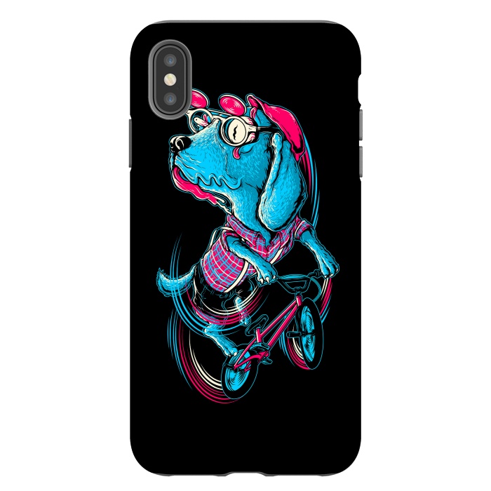 iPhone Xs Max StrongFit Dog Biker by Afif Quilimo