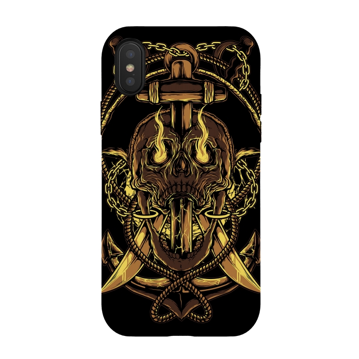 iPhone Xs / X StrongFit Death Pirate by Afif Quilimo
