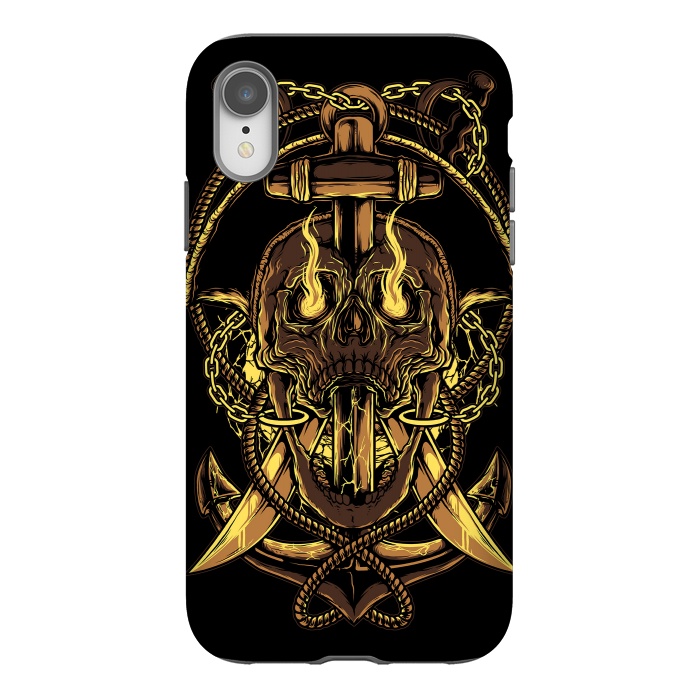 iPhone Xr StrongFit Death Pirate by Afif Quilimo