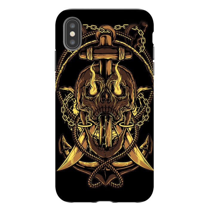 iPhone Xs Max StrongFit Death Pirate by Afif Quilimo