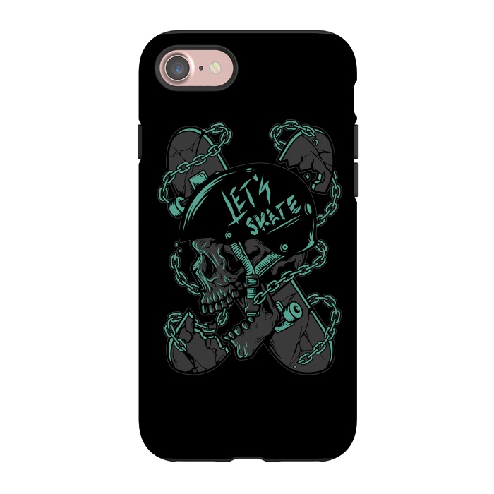 iPhone 7 StrongFit Skullboarder by Afif Quilimo