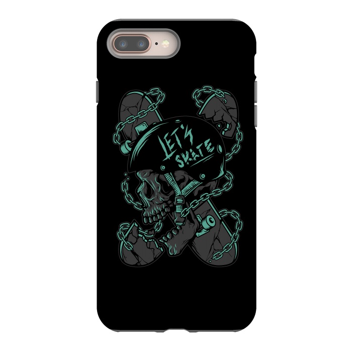 iPhone 7 plus StrongFit Skullboarder by Afif Quilimo