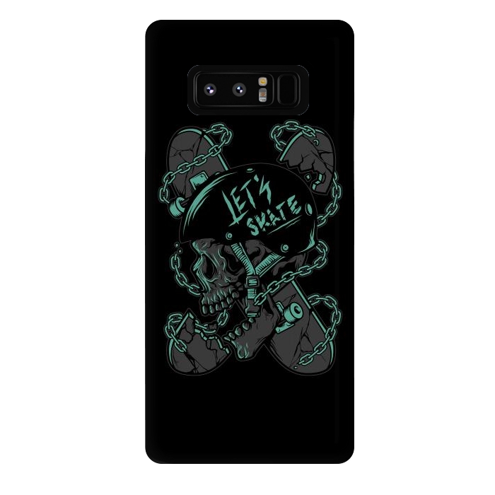 Galaxy Note 8 StrongFit Skullboarder by Afif Quilimo