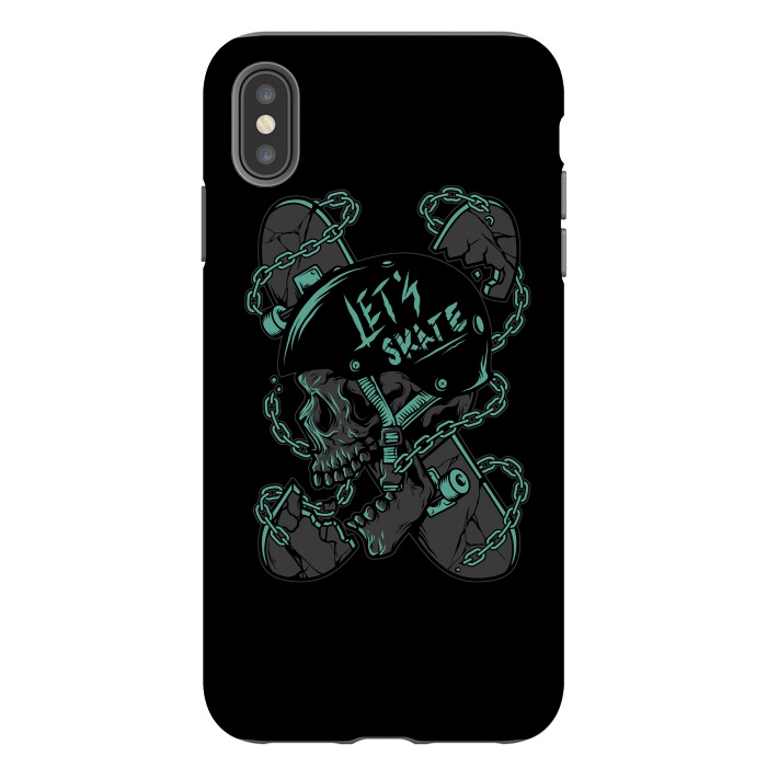 iPhone Xs Max StrongFit Skullboarder by Afif Quilimo