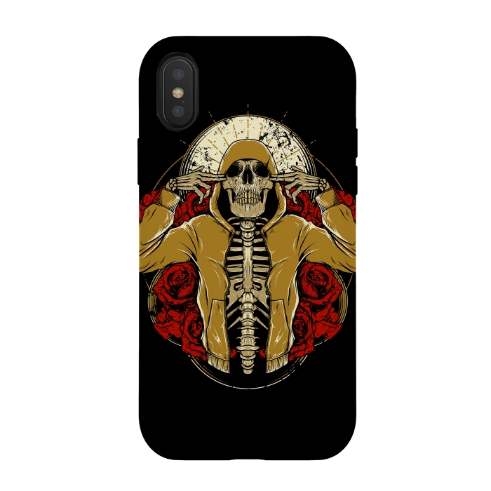 iPhone Xs / X StrongFit Hip Hop and Roses by Afif Quilimo