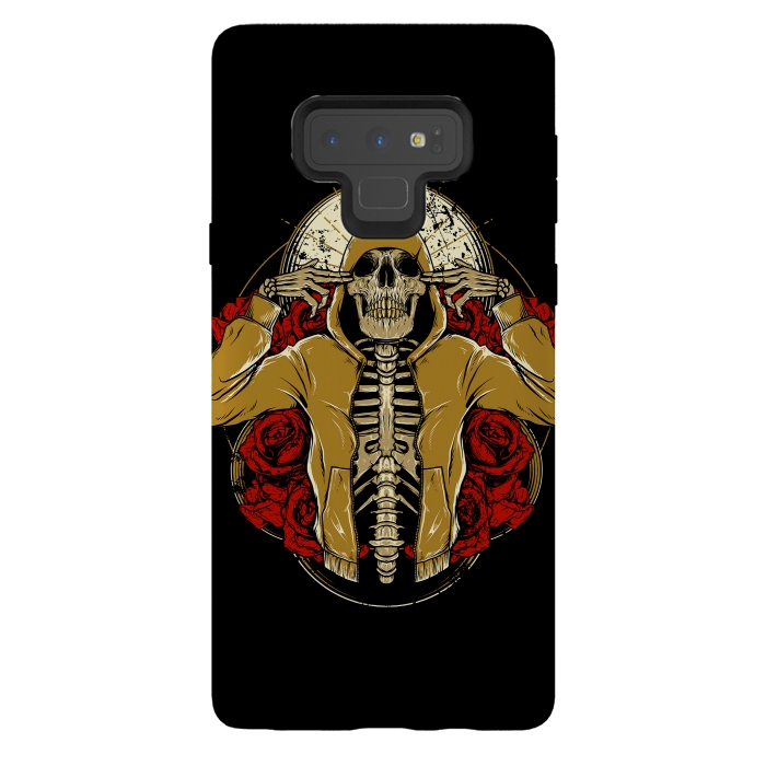Galaxy Note 9 StrongFit Hip Hop and Roses by Afif Quilimo