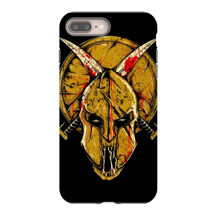 iPhone 7 plus StrongFit Skull Sparta by Afif Quilimo
