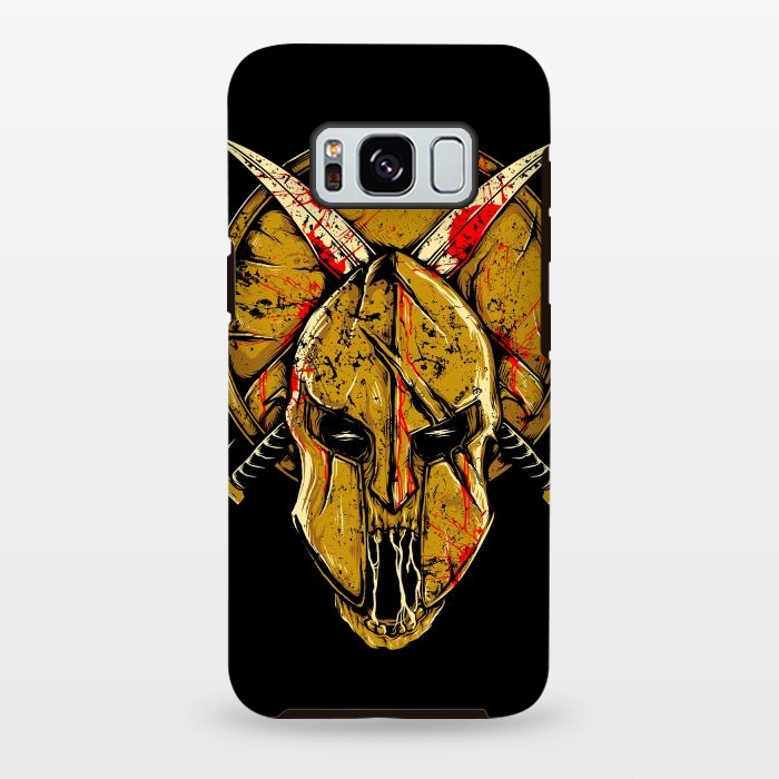 Galaxy S8 plus StrongFit Skull Sparta by Afif Quilimo