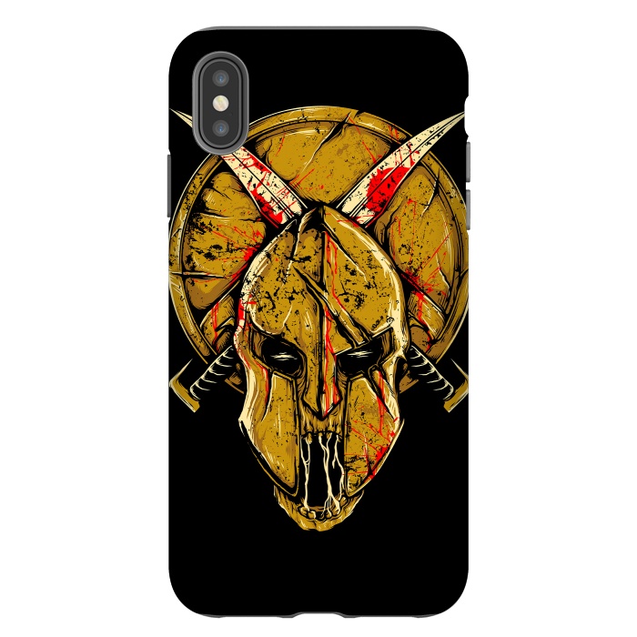 iPhone Xs Max StrongFit Skull Sparta by Afif Quilimo