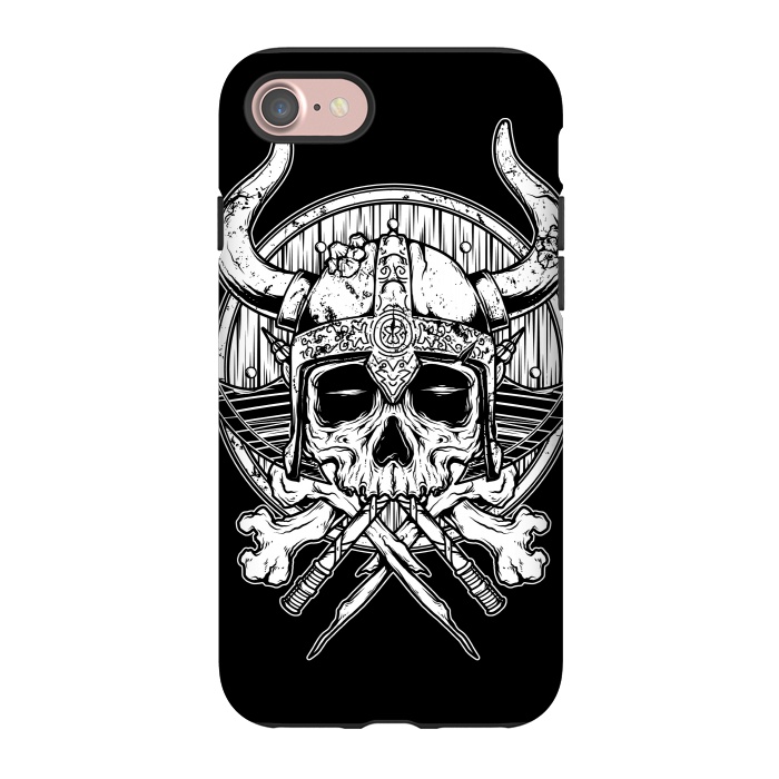 iPhone 7 StrongFit Skull Viking by Afif Quilimo