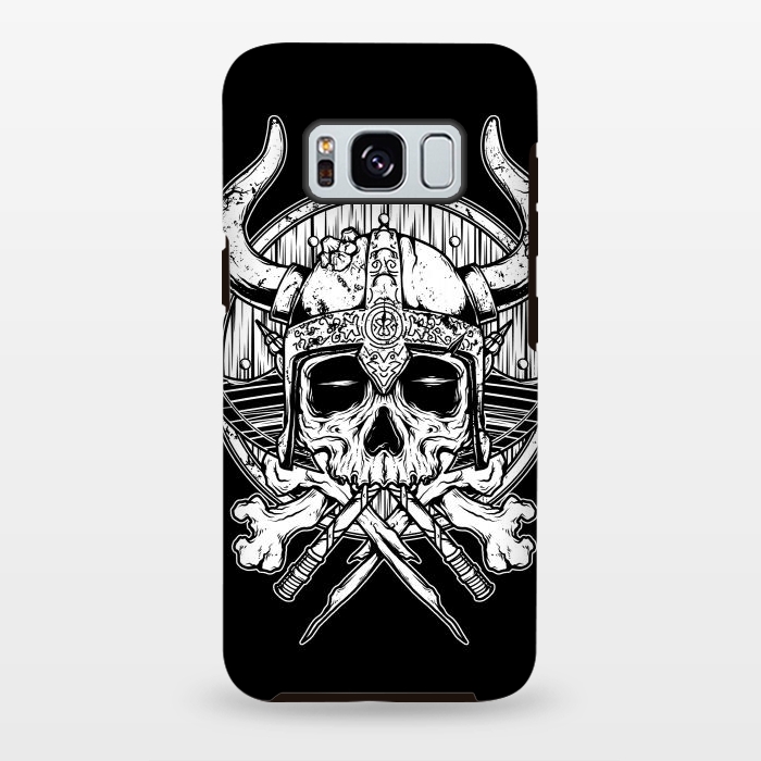 Galaxy S8 plus StrongFit Skull Viking by Afif Quilimo