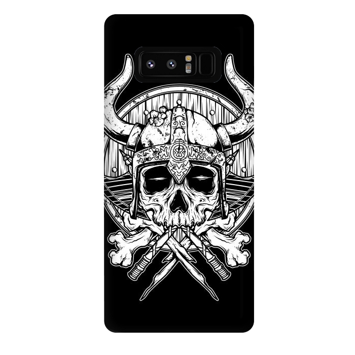 Galaxy Note 8 StrongFit Skull Viking by Afif Quilimo