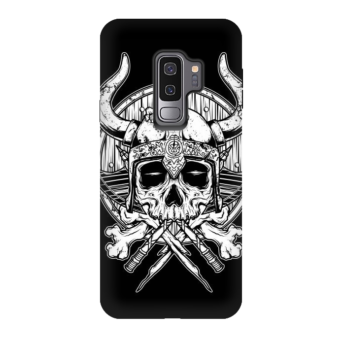Galaxy S9 plus StrongFit Skull Viking by Afif Quilimo
