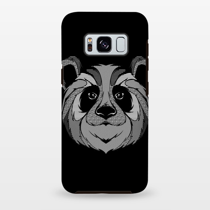 Galaxy S8 plus StrongFit Panda Zentangle by Afif Quilimo