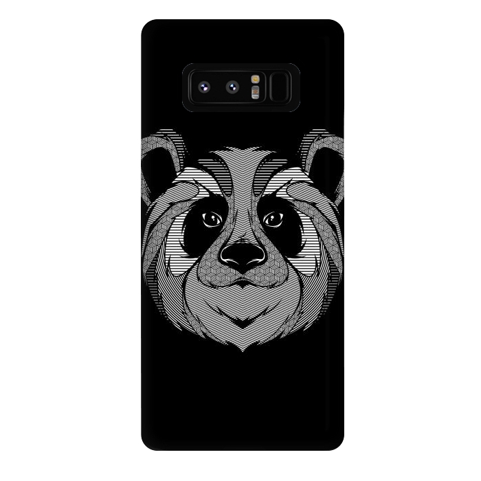 Galaxy Note 8 StrongFit Panda Zentangle by Afif Quilimo