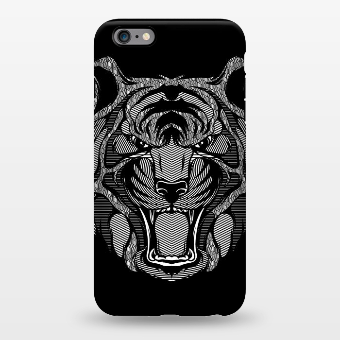 iPhone 6/6s plus StrongFit Tiger Zentangle by Afif Quilimo
