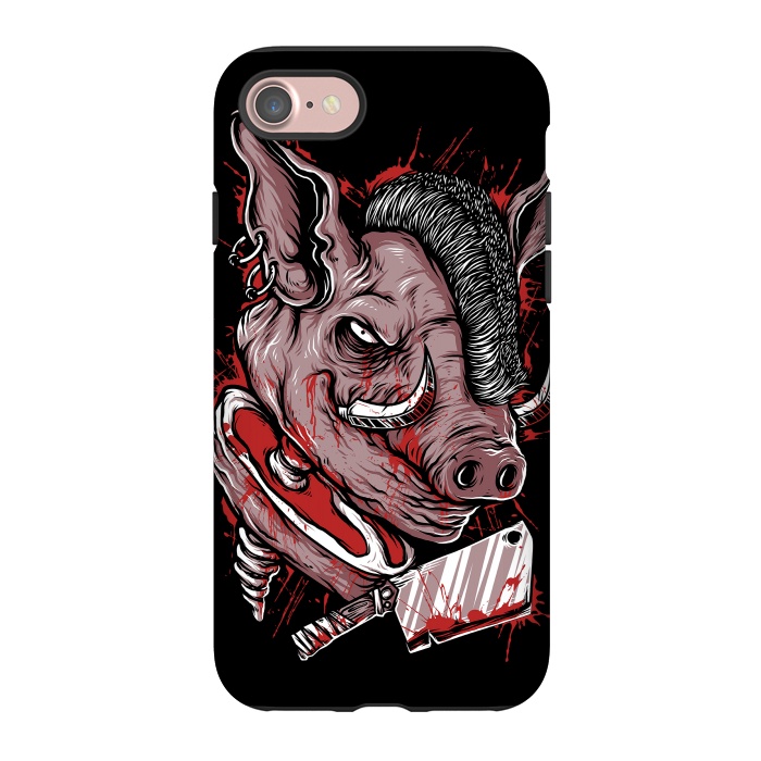 iPhone 7 StrongFit Pig Saw by Afif Quilimo