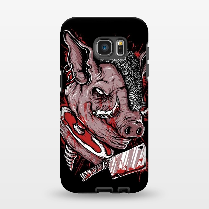 Galaxy S7 EDGE StrongFit Pig Saw by Afif Quilimo