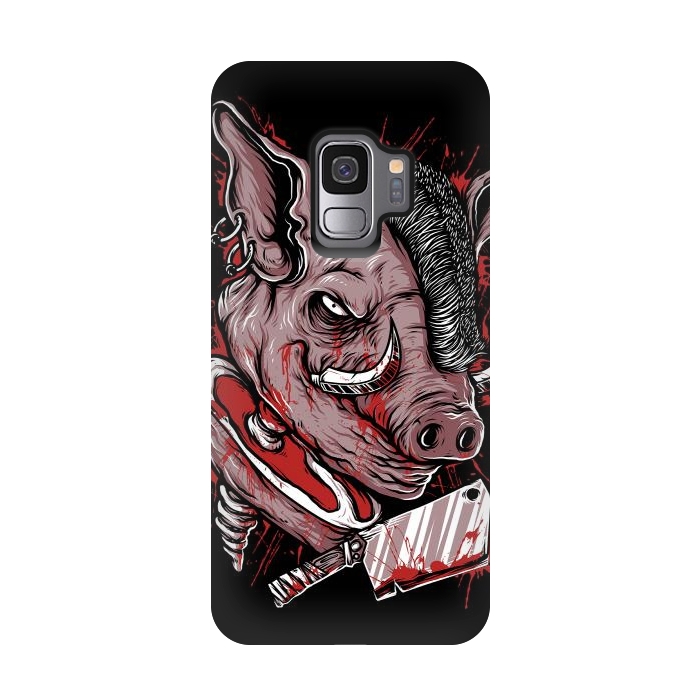 Galaxy S9 StrongFit Pig Saw by Afif Quilimo