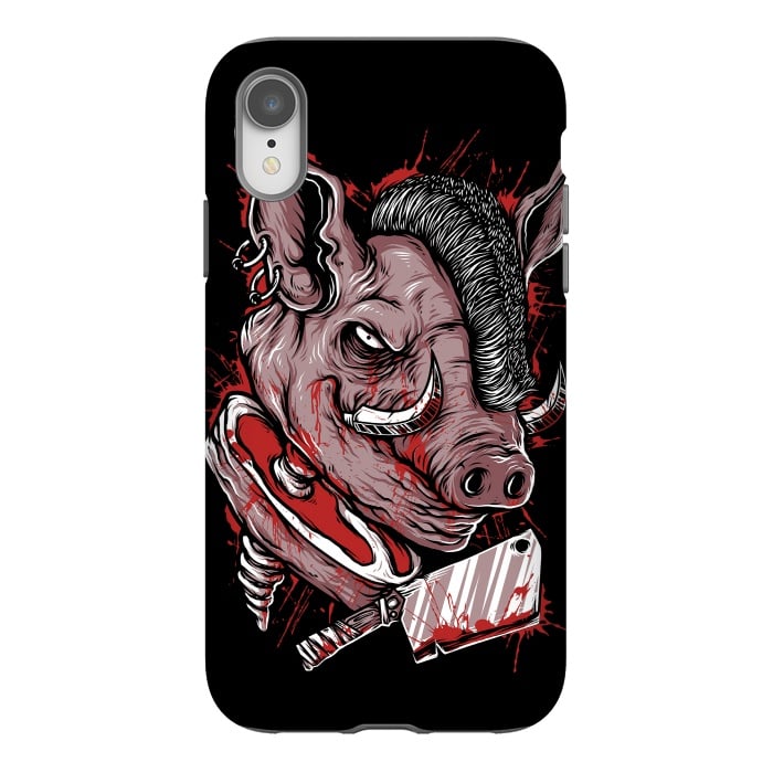 iPhone Xr StrongFit Pig Saw by Afif Quilimo