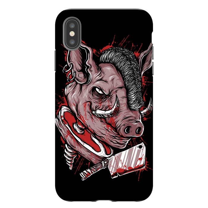 iPhone Xs Max StrongFit Pig Saw by Afif Quilimo
