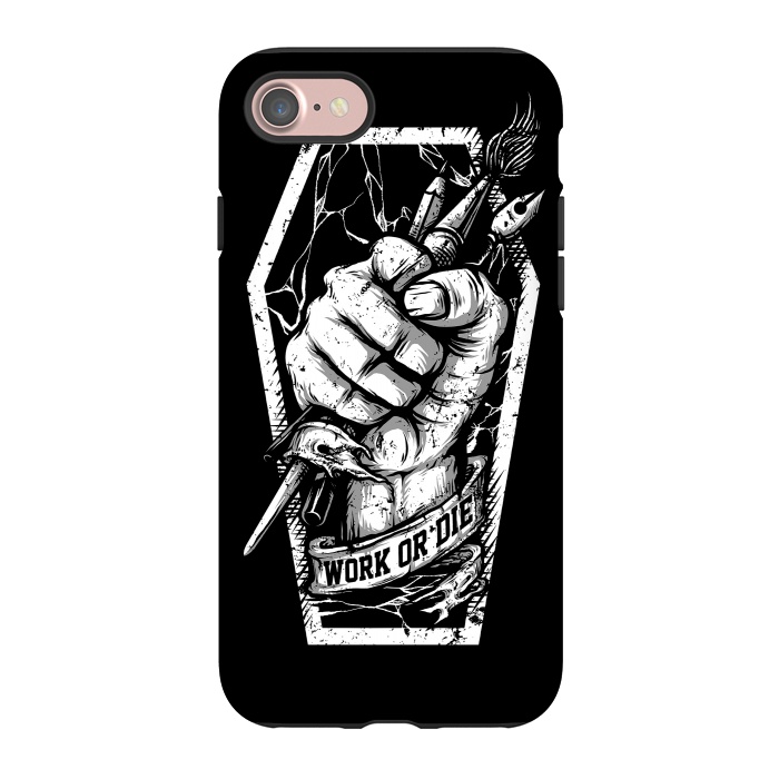 iPhone 7 StrongFit Work or Die by Afif Quilimo