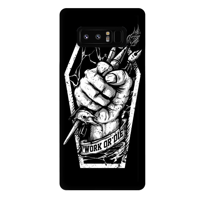 Galaxy Note 8 StrongFit Work or Die by Afif Quilimo