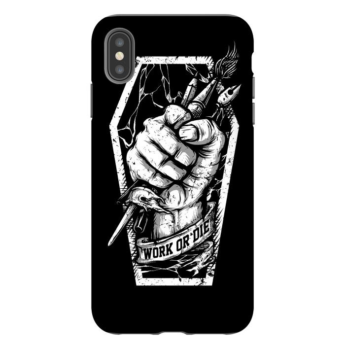 iPhone Xs Max StrongFit Work or Die by Afif Quilimo