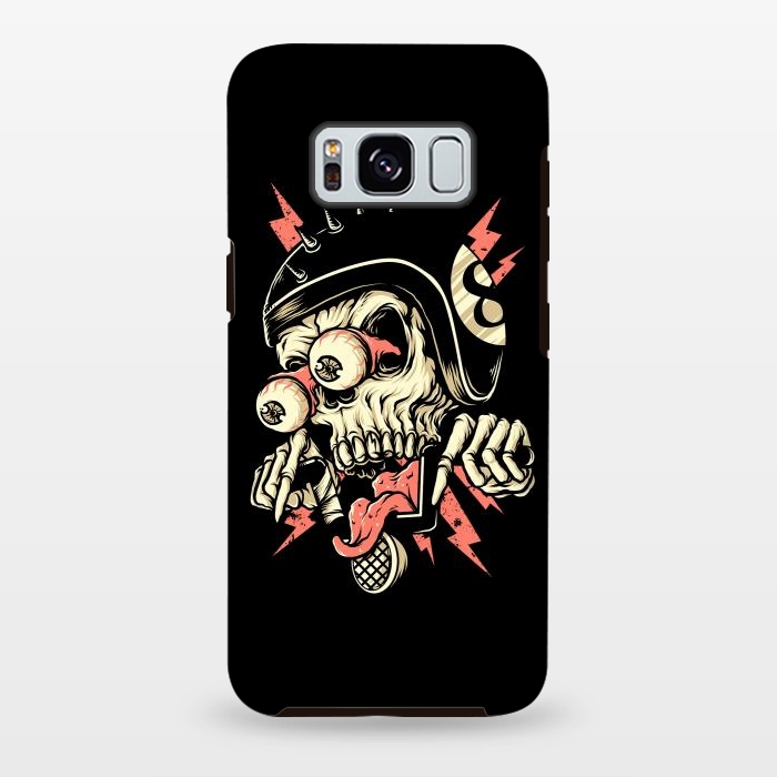 Galaxy S8 plus StrongFit Freaky Biker by Afif Quilimo