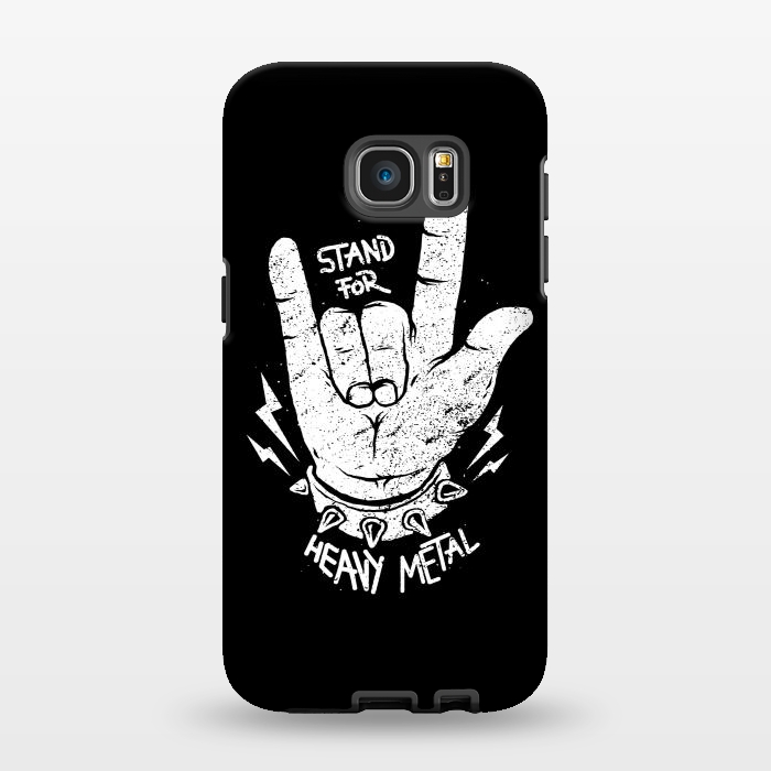Galaxy S7 EDGE StrongFit Stand for Heavy Metal by Afif Quilimo