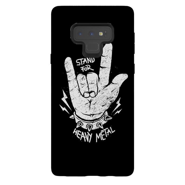 Galaxy Note 9 StrongFit Stand for Heavy Metal by Afif Quilimo