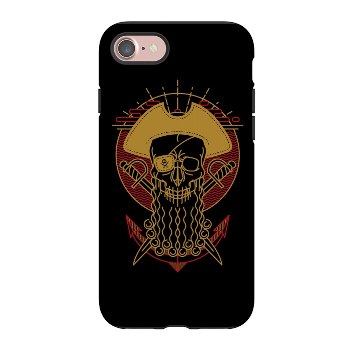 iPhone 7 StrongFit Skull Pirate by Afif Quilimo