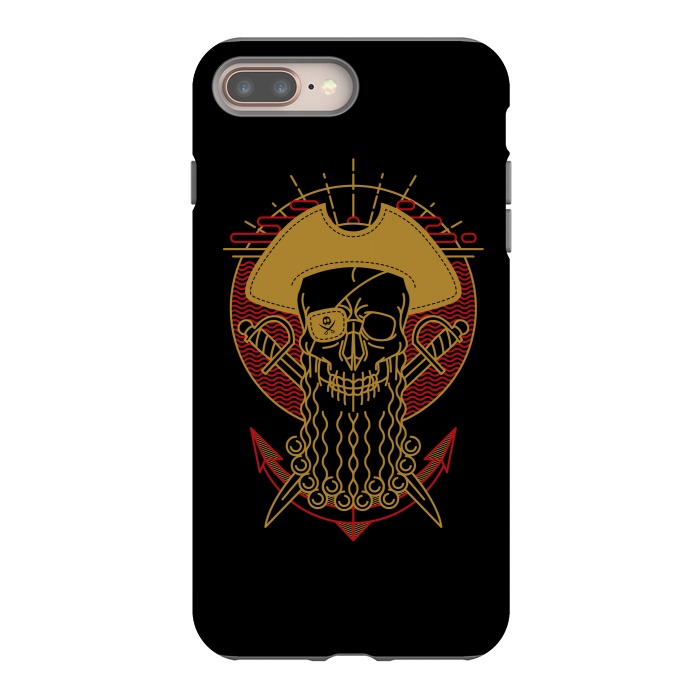 iPhone 7 plus StrongFit Skull Pirate by Afif Quilimo