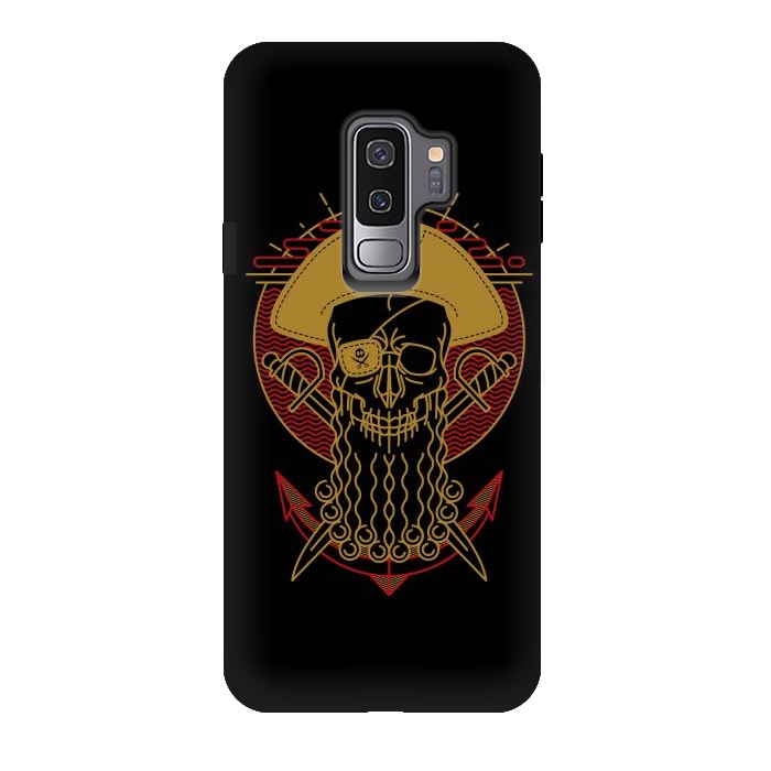 Galaxy S9 plus StrongFit Skull Pirate by Afif Quilimo
