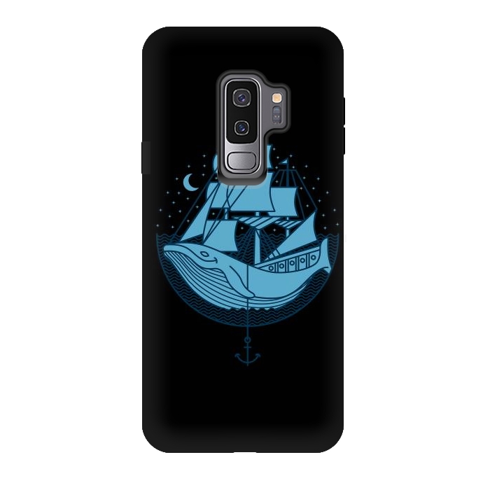 Galaxy S9 plus StrongFit Whaleship by Afif Quilimo