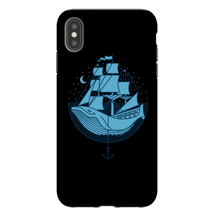 iPhone Xs Max StrongFit Whaleship by Afif Quilimo
