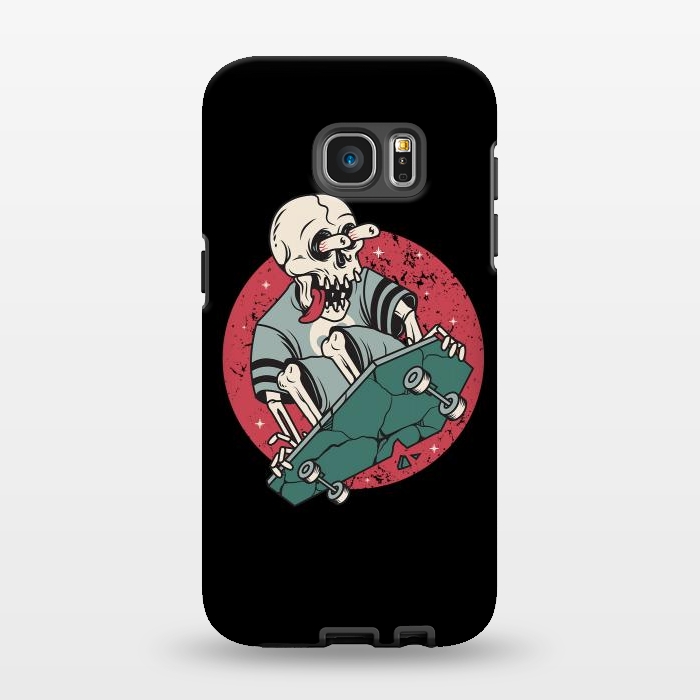 Galaxy S7 EDGE StrongFit Skullboarding by Afif Quilimo