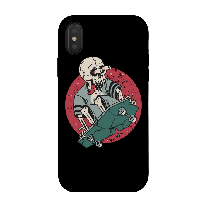 iPhone Xs / X StrongFit Skullboarding by Afif Quilimo