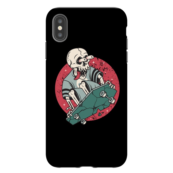 iPhone Xs Max StrongFit Skullboarding by Afif Quilimo