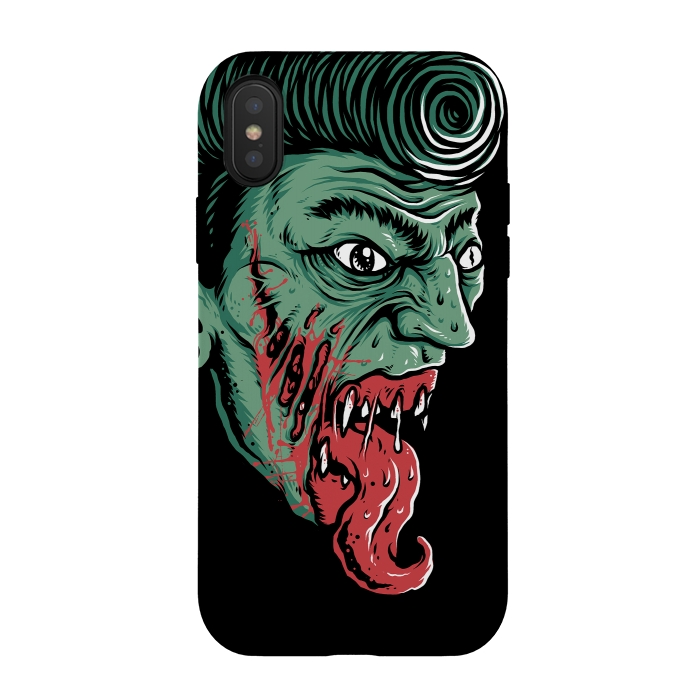 iPhone Xs / X StrongFit Zombie by Afif Quilimo