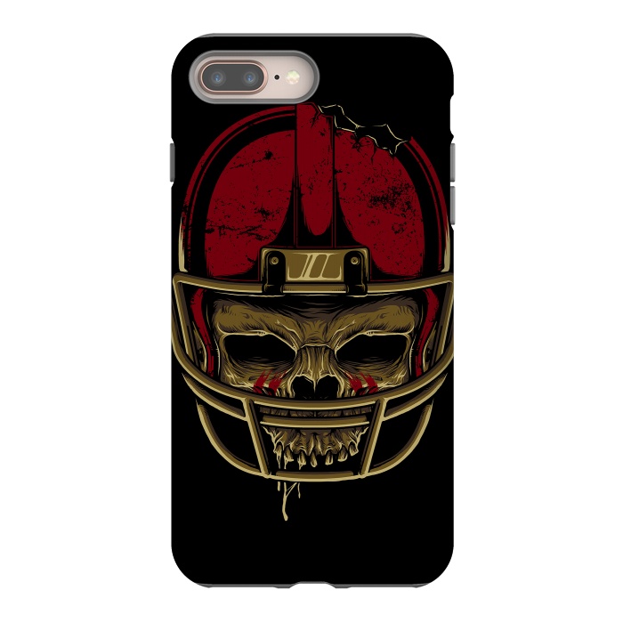 iPhone 7 plus StrongFit American Football Skull by Afif Quilimo