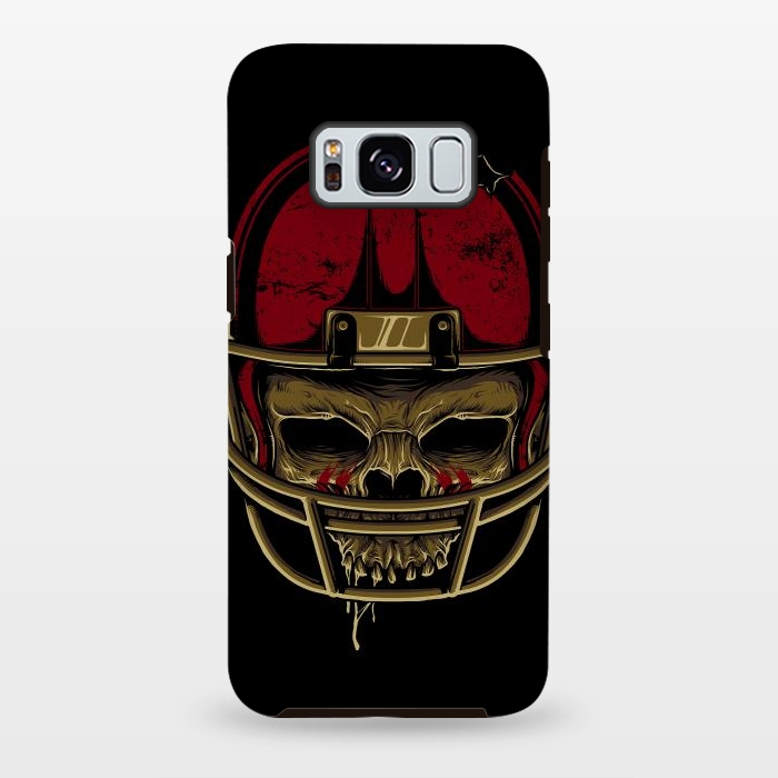 Galaxy S8 plus StrongFit American Football Skull by Afif Quilimo