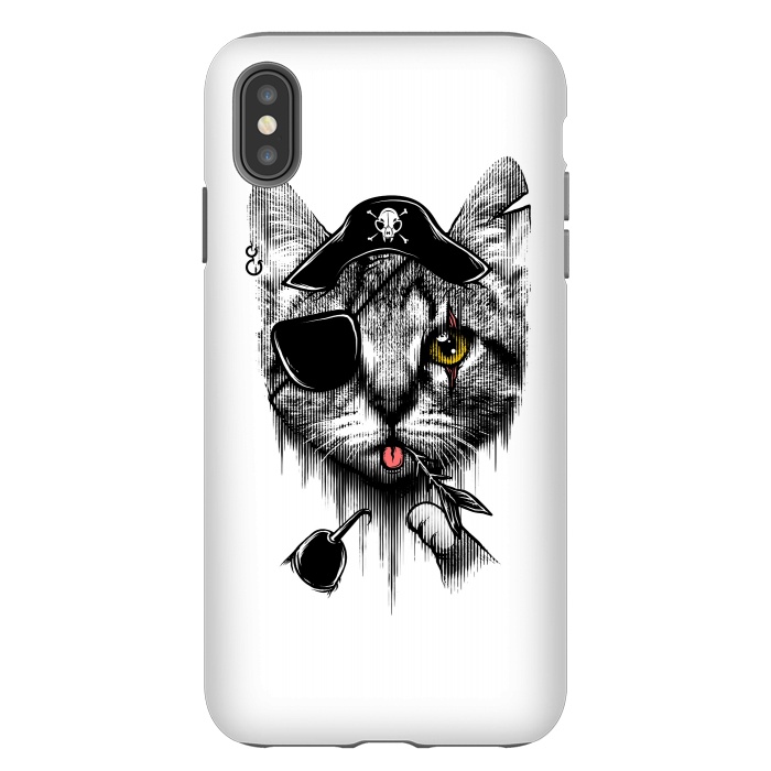 iPhone Xs Max StrongFit Piratecat by Afif Quilimo