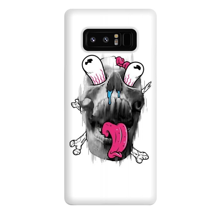 Galaxy Note 8 StrongFit Scary Skull by Afif Quilimo