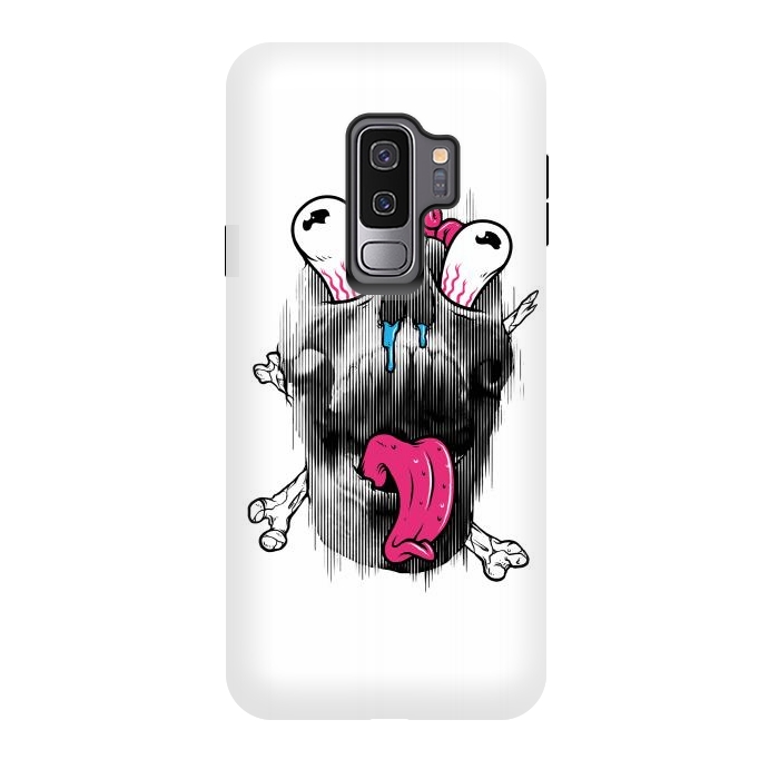 Galaxy S9 plus StrongFit Scary Skull by Afif Quilimo